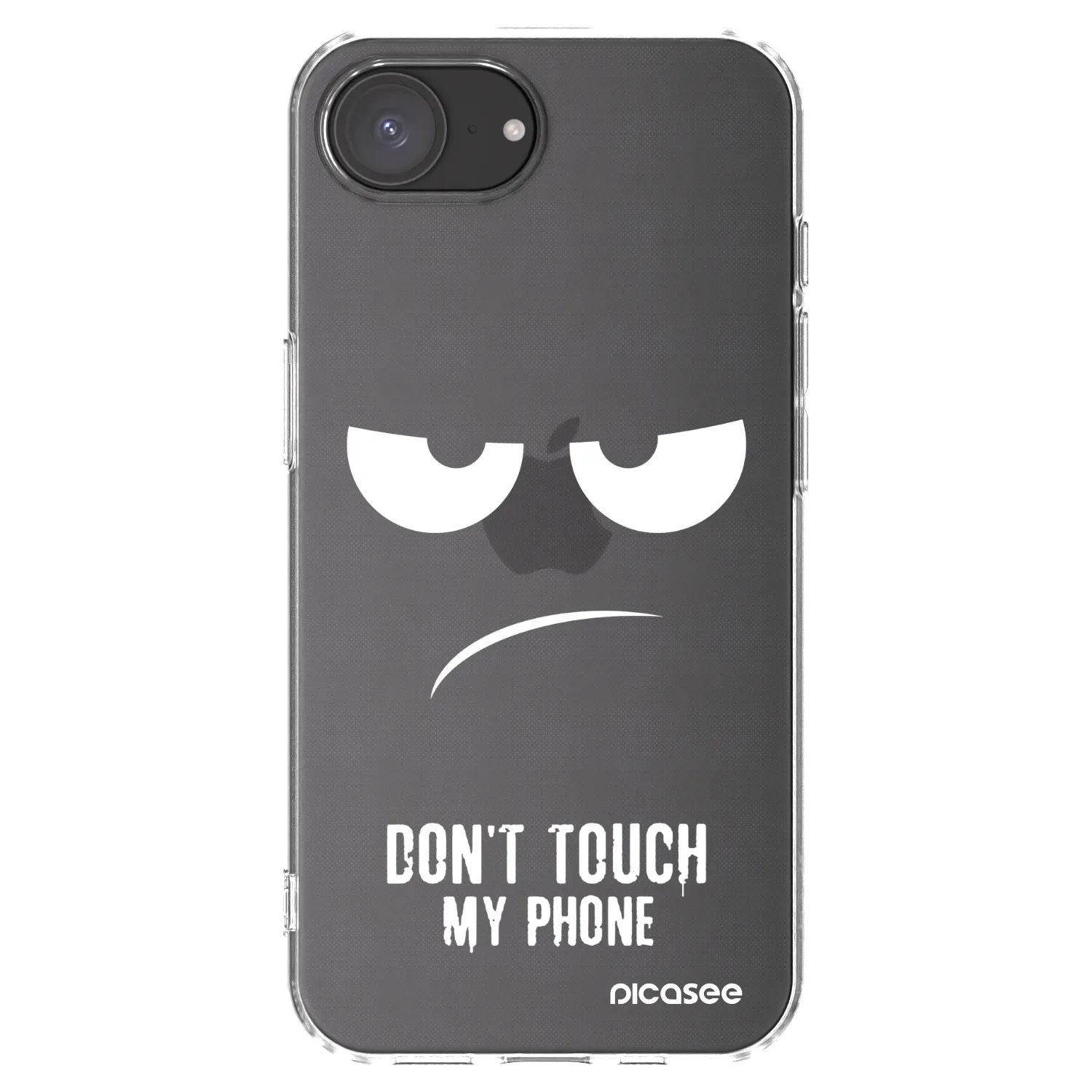 Picasee silikonski prozorni ovitek za Apple iPhone 16e - Don't Touch My Phone