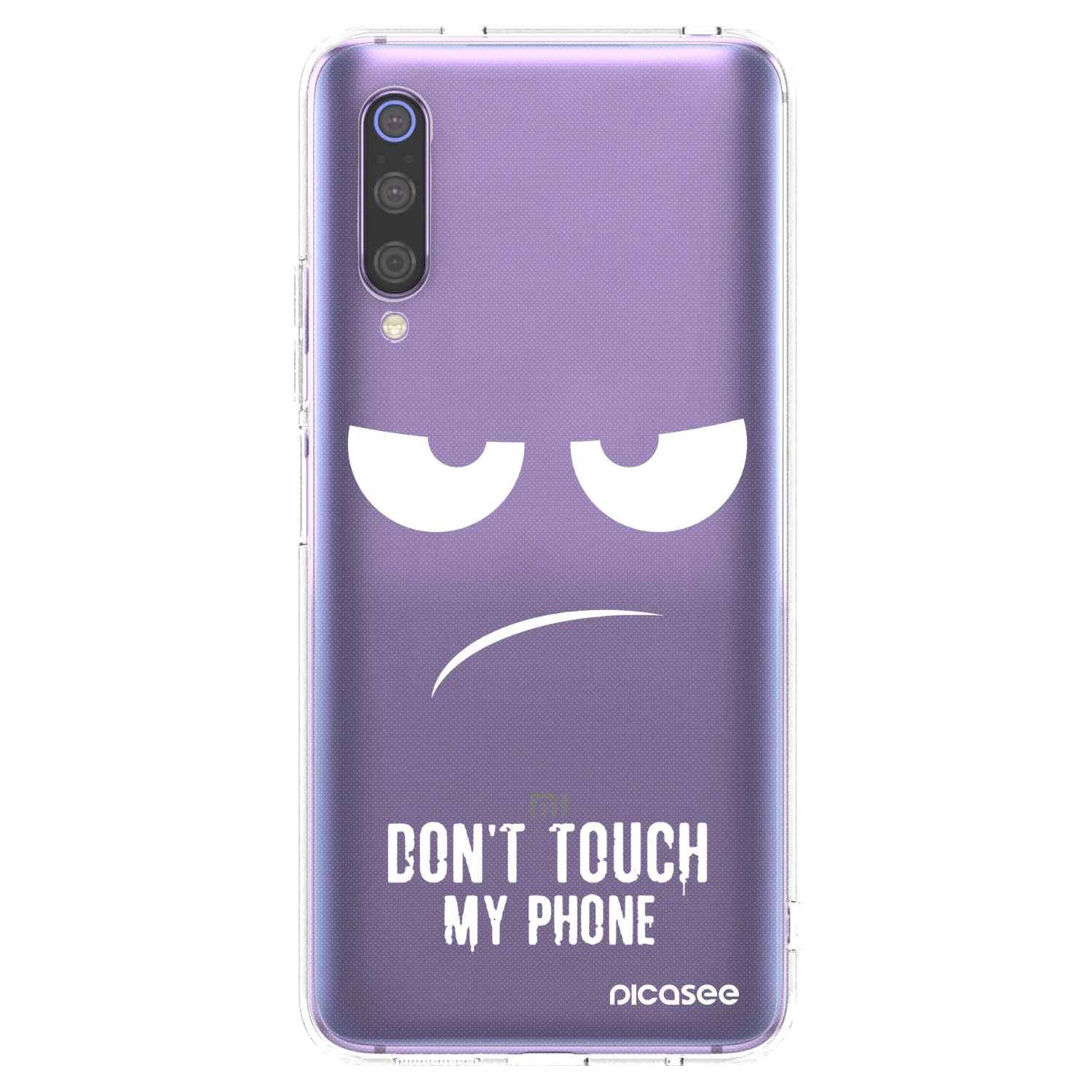 Picasee silikonski prozorni ovitek za Xiaomi Mi 9 - Don't Touch My Phone