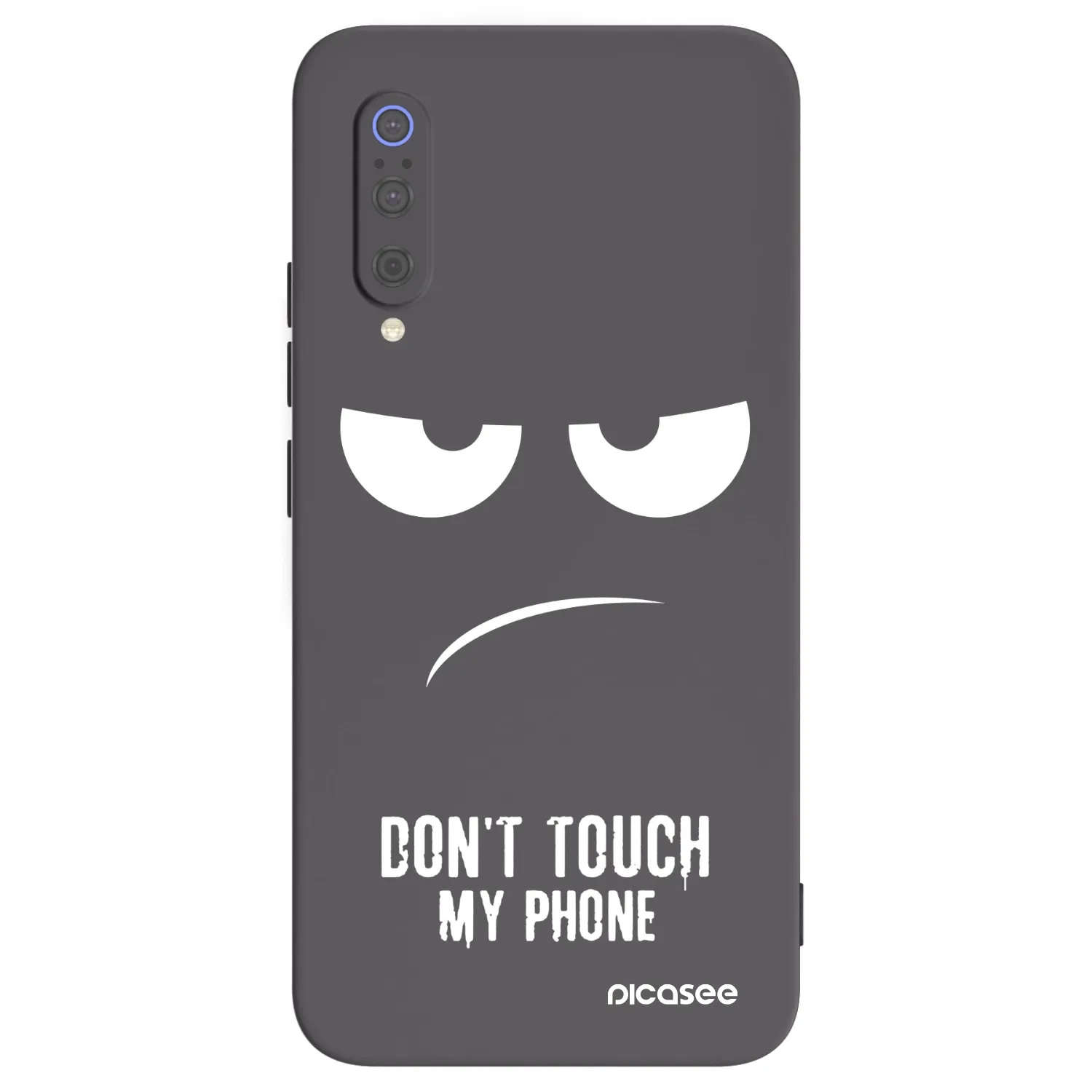Picasee silikonski črni ovitek za Xiaomi Mi 9 - Don't Touch My Phone