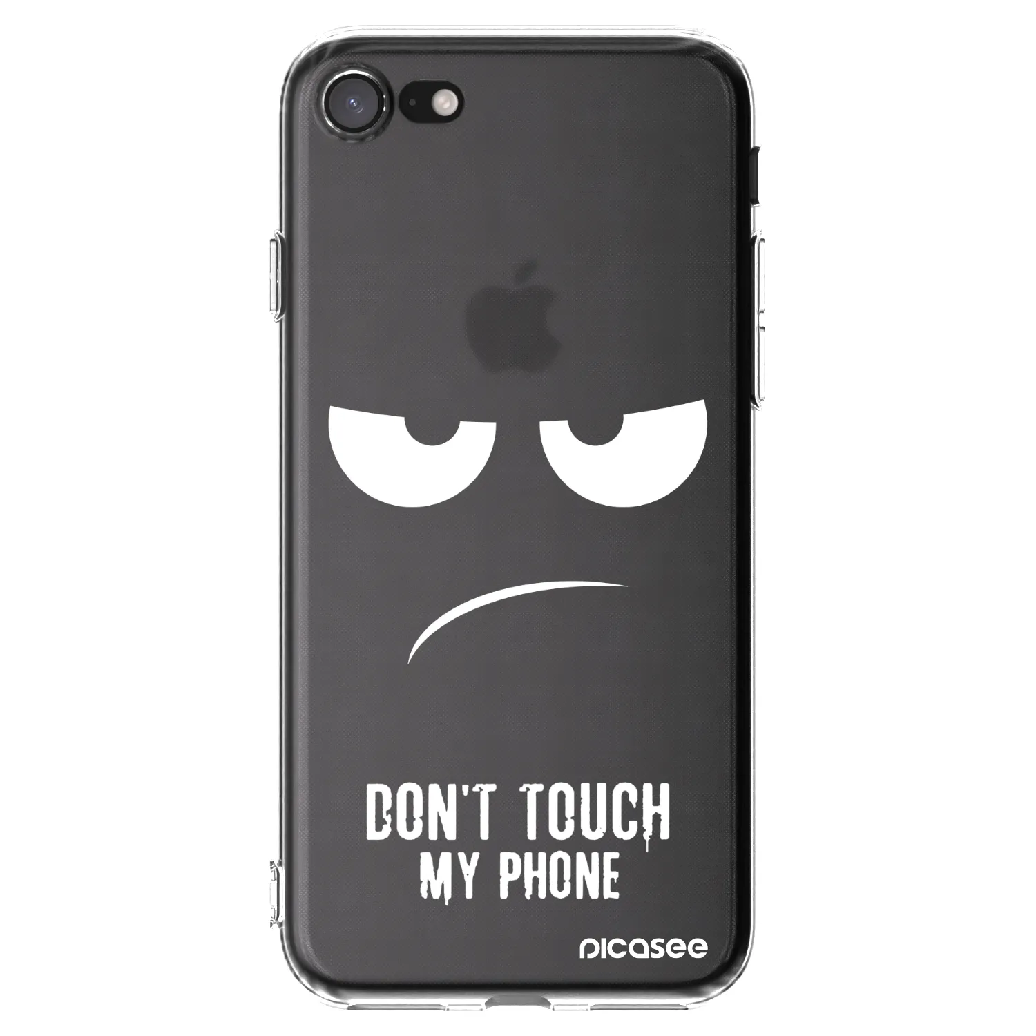Picasee silikonski prozorni ovitek za Apple iPhone 7 - Don't Touch My Phone