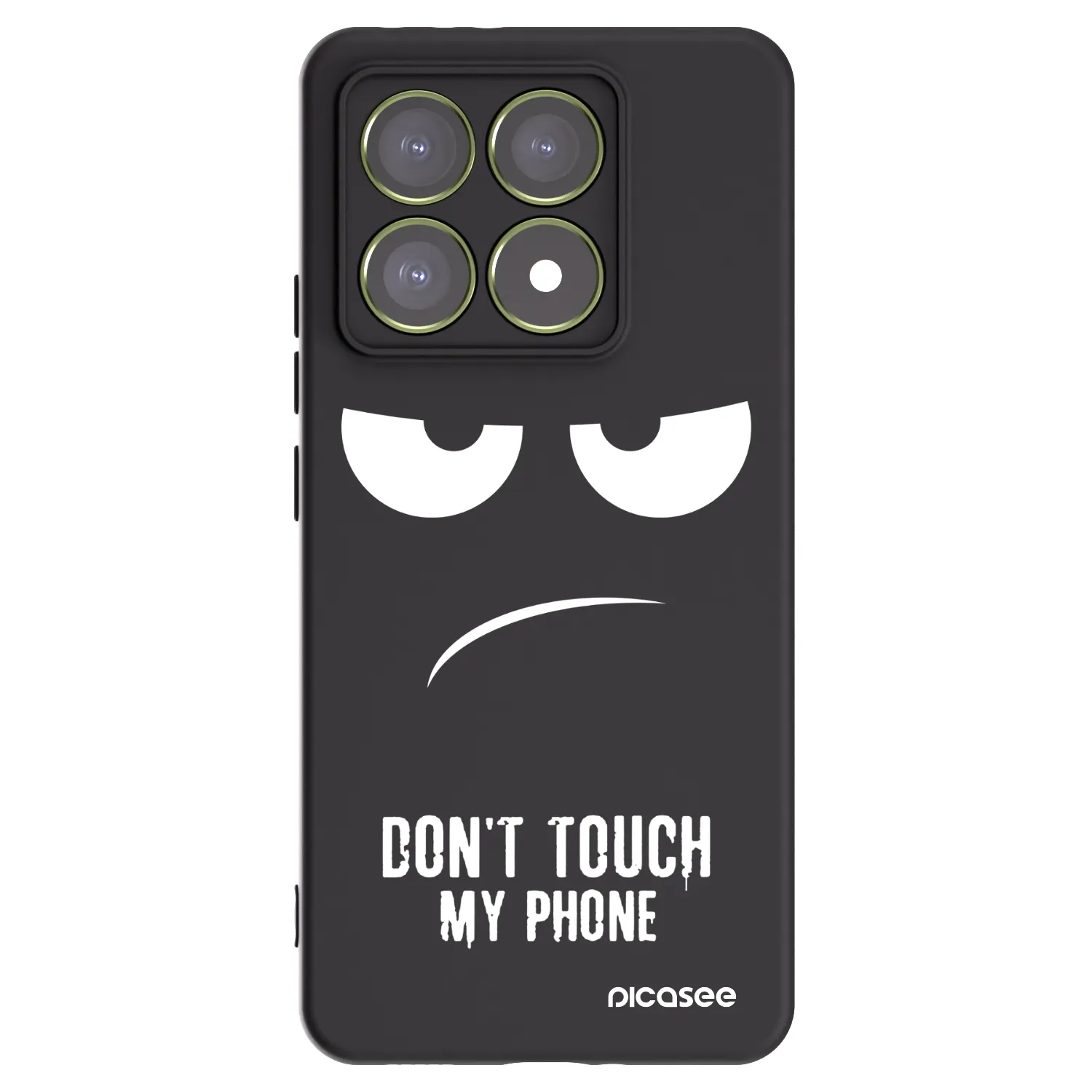 Picasee silikonski črni ovitek za Xiaomi 14T - Don't Touch My Phone