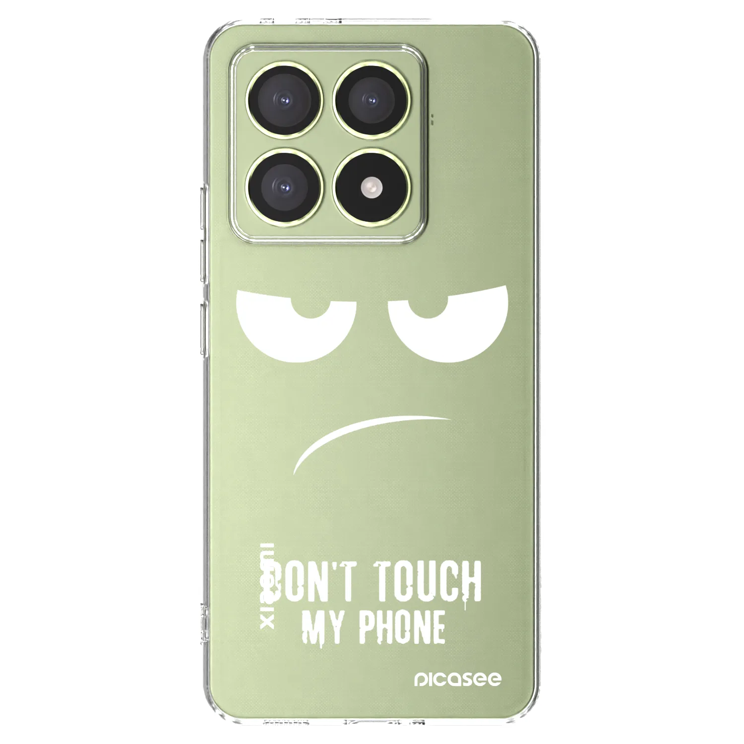 Picasee silikonski prozorni ovitek za Xiaomi 14T - Don't Touch My Phone
