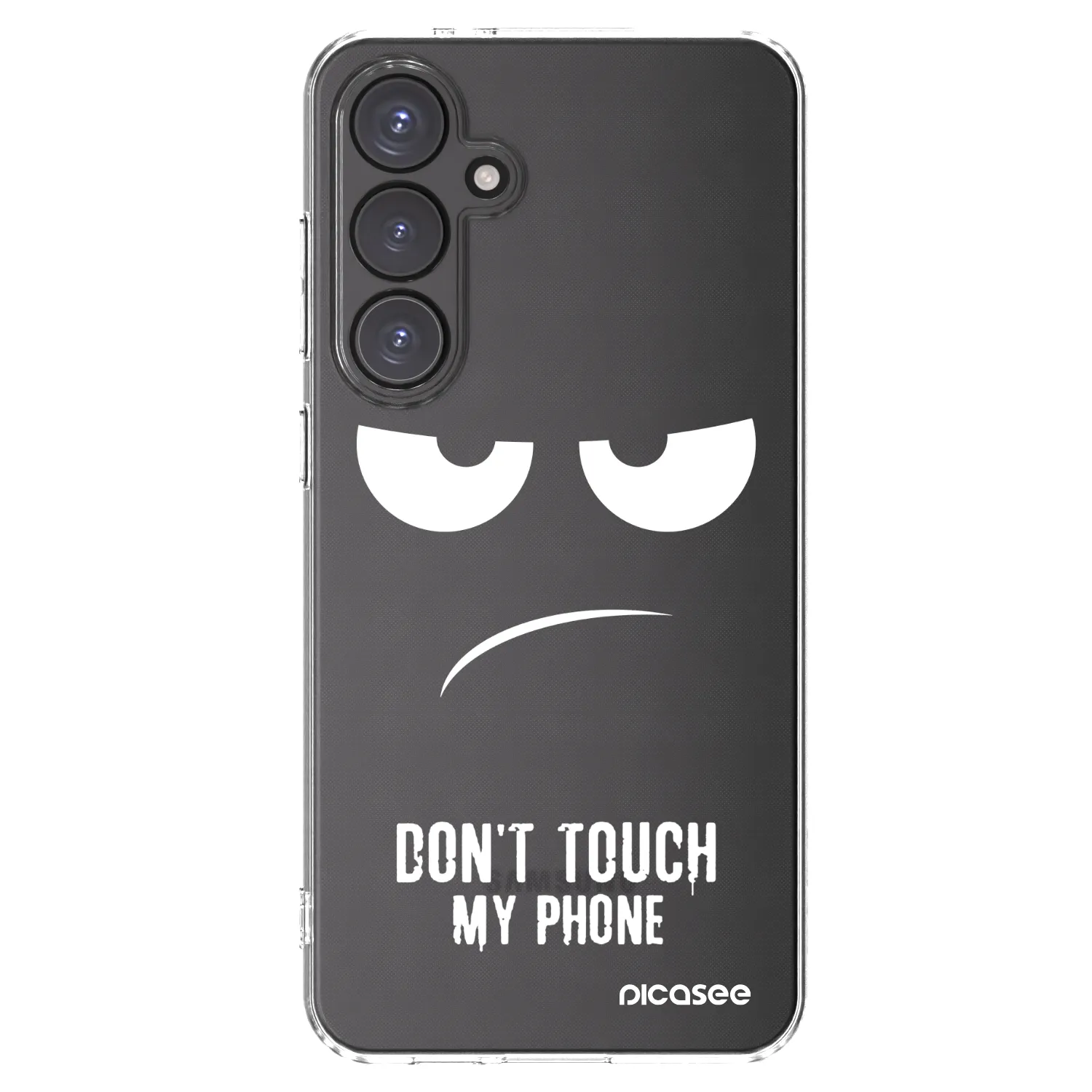Picasee silikonski prozorni ovitek za Samsung Galaxy S24 FE S721B - Don't Touch My Phone