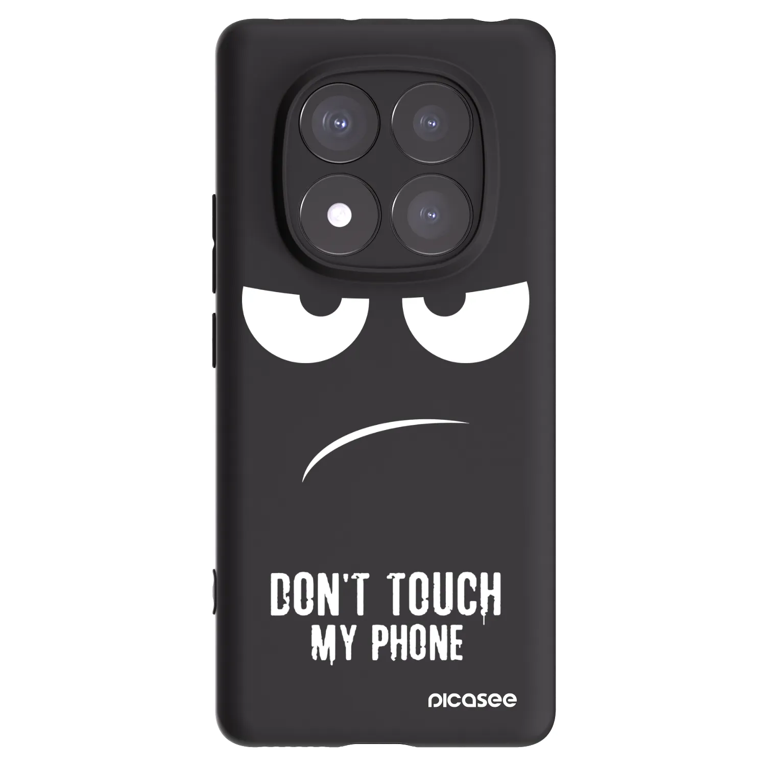 Picasee silikonski črni ovitek za Xiaomi Redmi Note 14 Pro 5G - Don't Touch My Phone