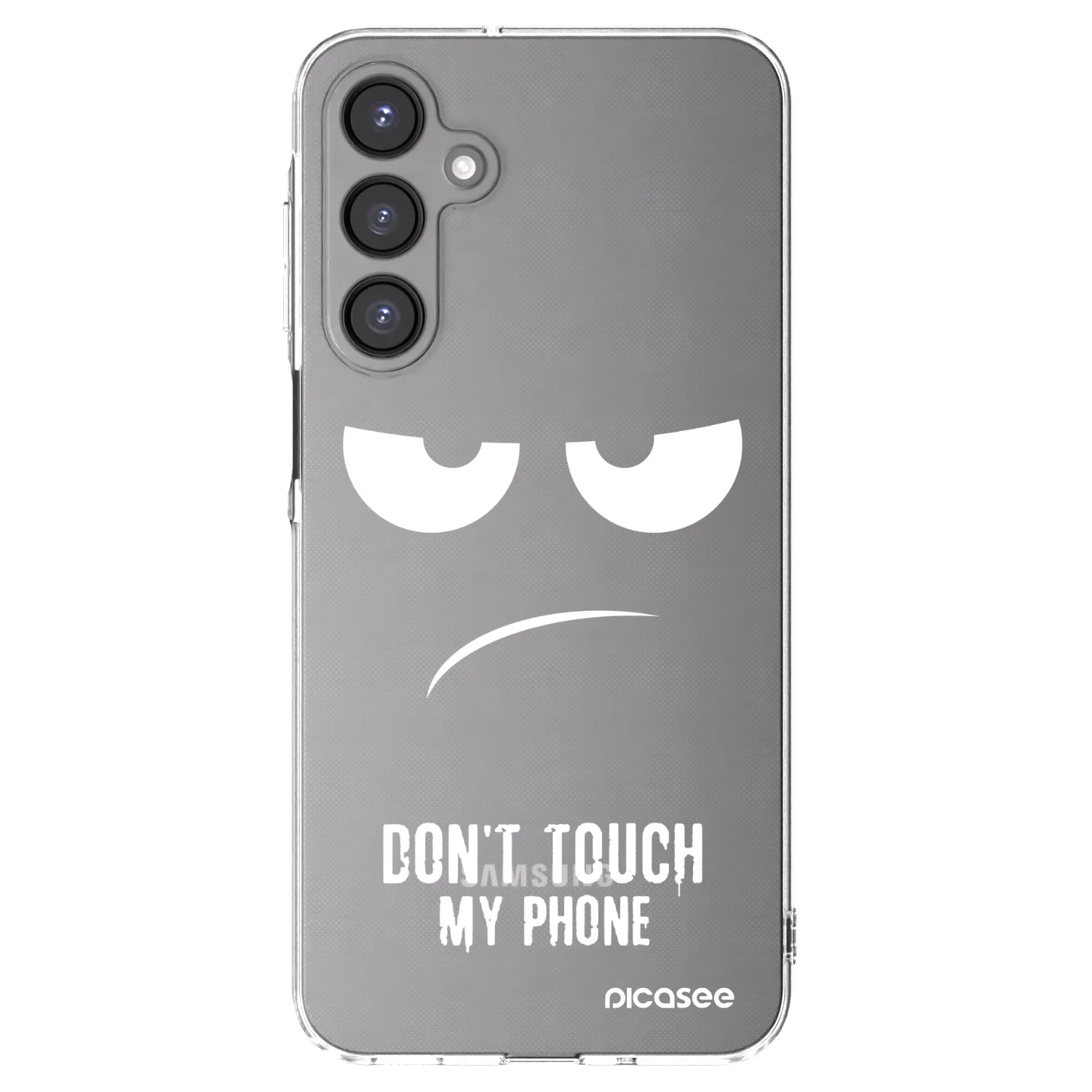 Picasee silikonski prozorni ovitek za Samsung Galaxy A16 5G - Don't Touch My Phone