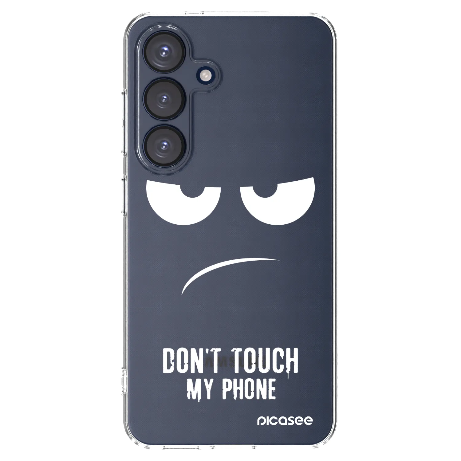 Picasee silikonski prozorni ovitek za Samsung Galaxy S25 5G - Don't Touch My Phone