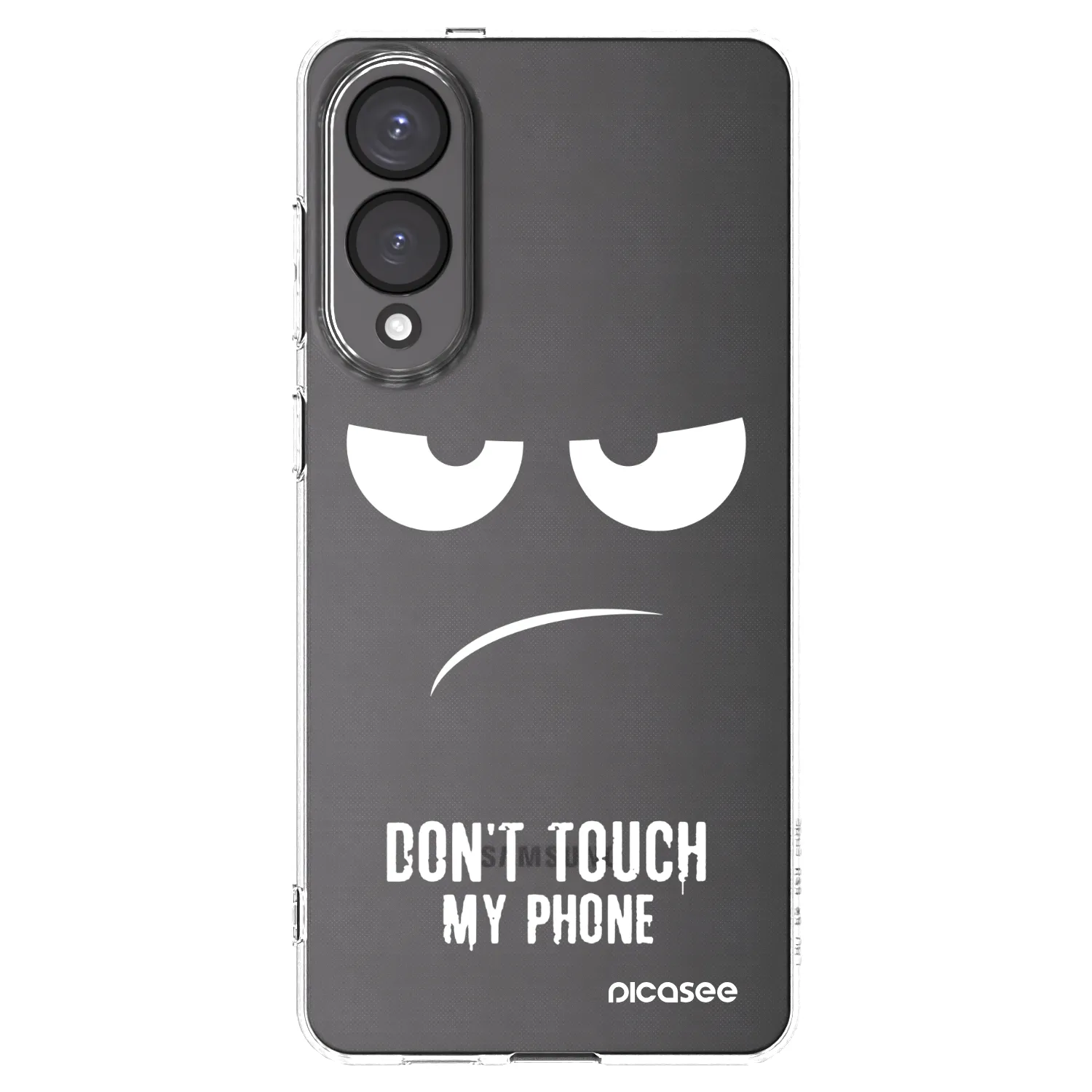 Picasee silikonski prozorni ovitek za Samsung Galaxy S25 Edge 5G - Don't Touch My Phone