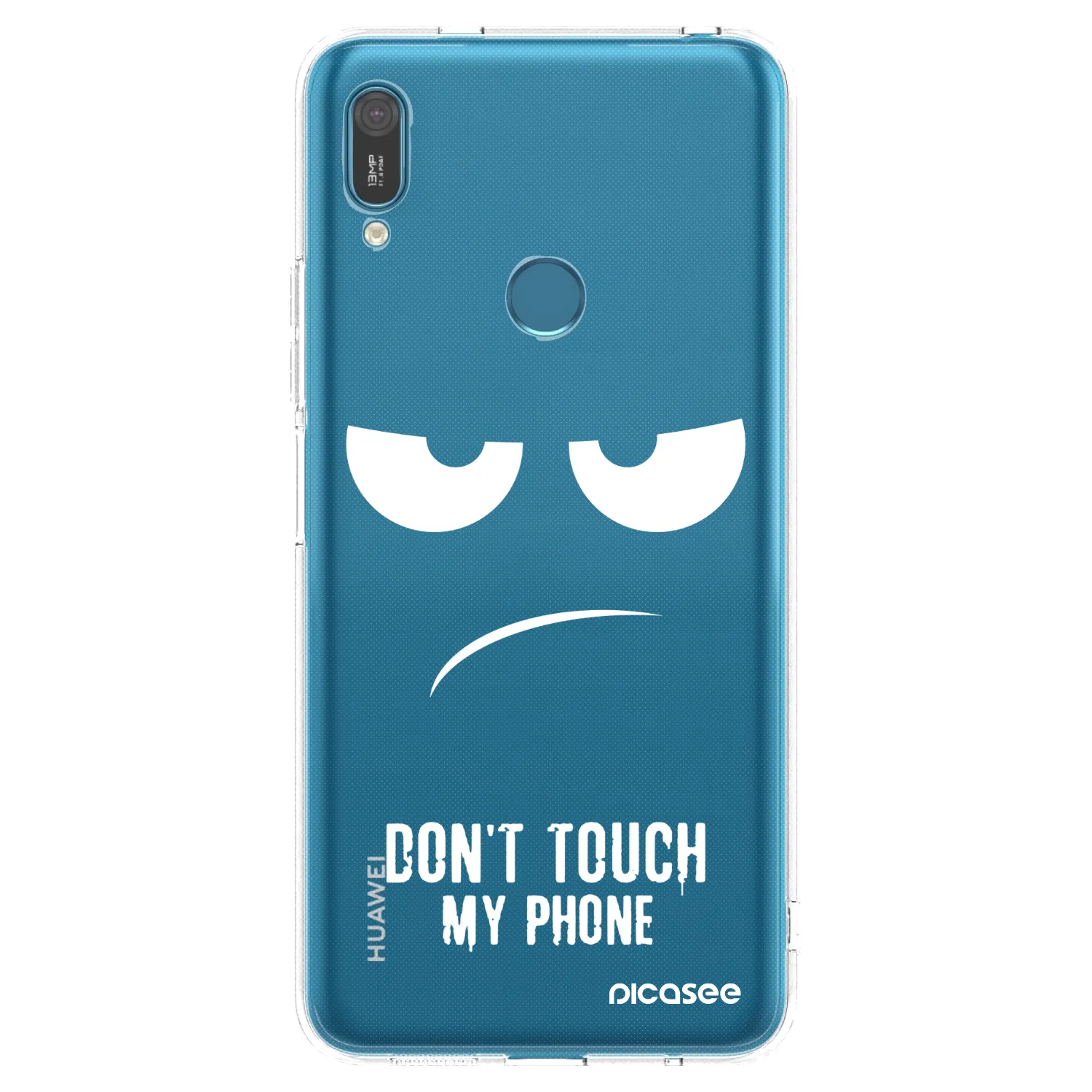 Picasee silikonski prozorni ovitek za Huawei Y7 2019 - Don't Touch My Phone