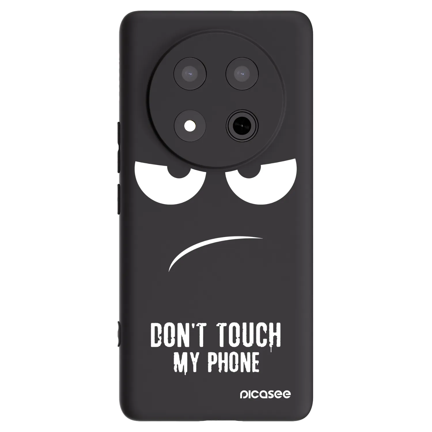 Picasee silikonski črni ovitek za Honor Magic7 Lite 5G - Don't Touch My Phone