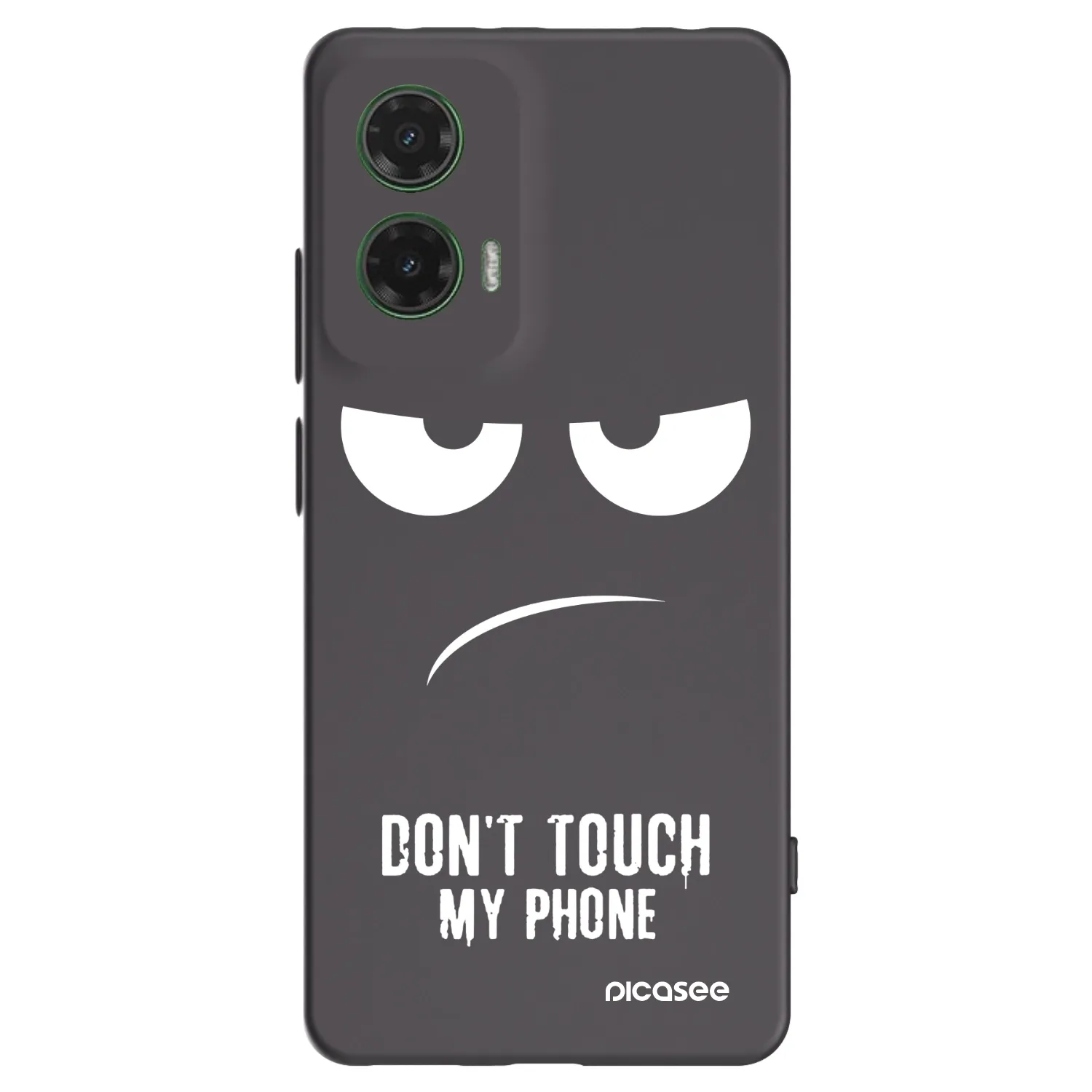 Picasee silikonski črni ovitek za Motorola Moto G35 5G - Don't Touch My Phone