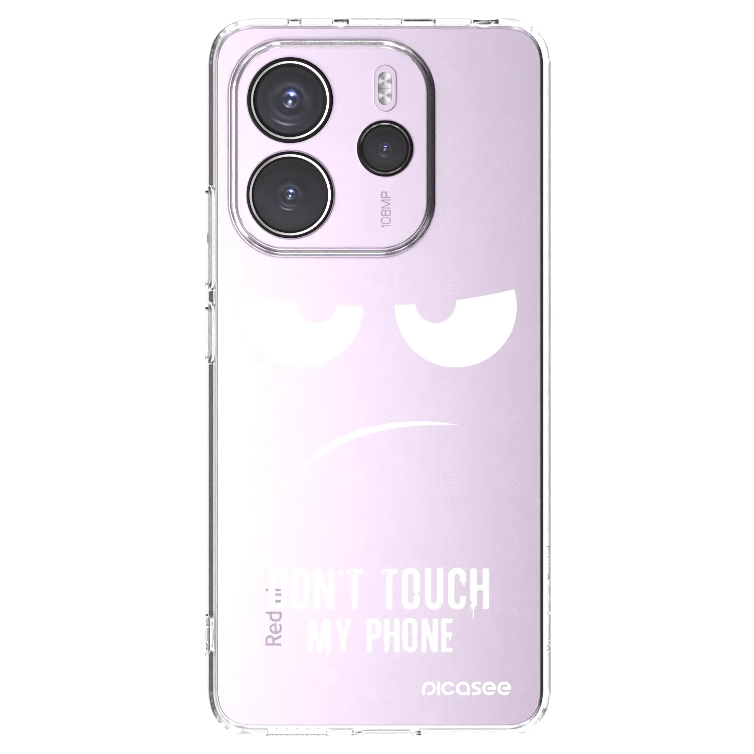 Picasee silikonski prozorni ovitek za Xiaomi Redmi Note 14 4G - Don't Touch My Phone