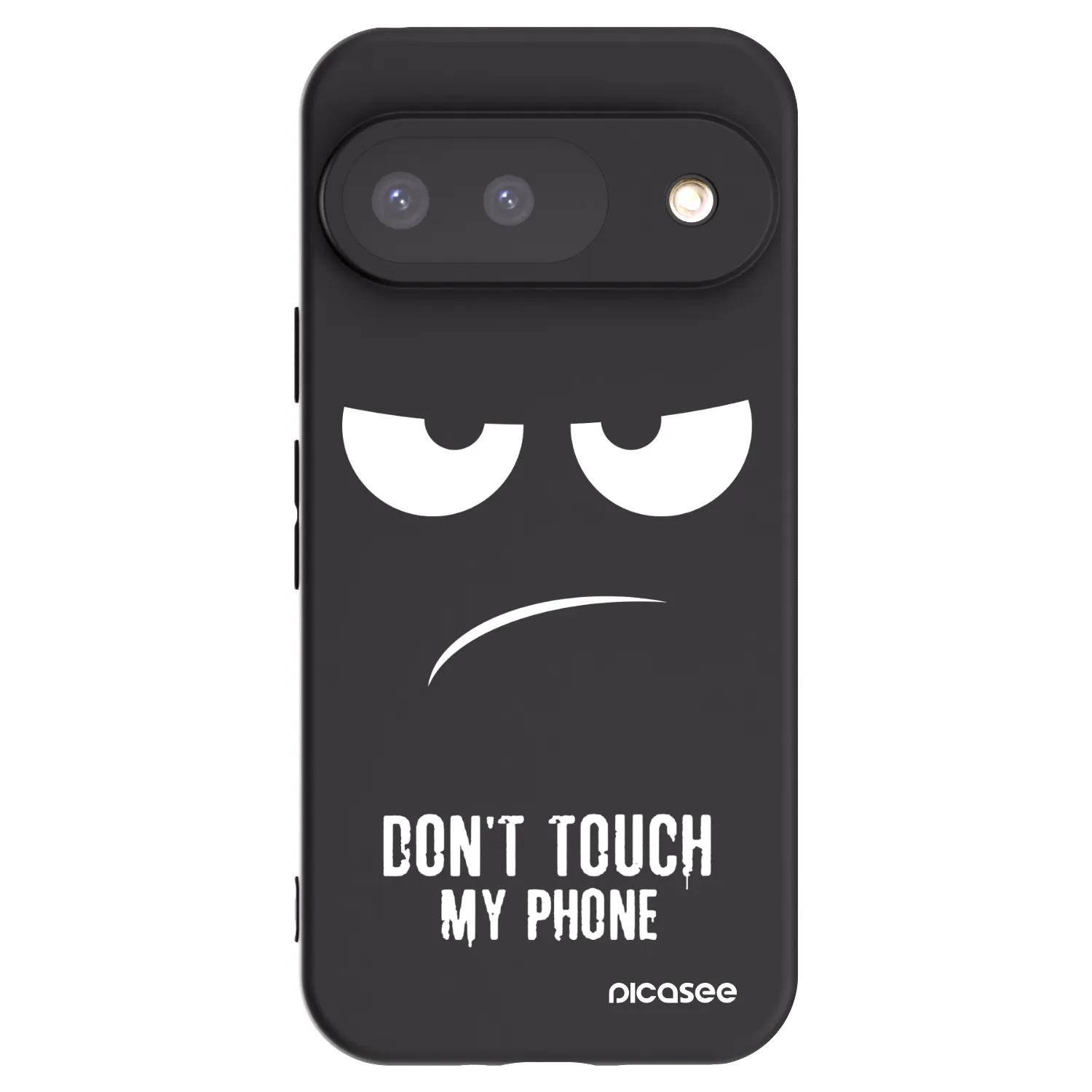 Picasee silikonski črni ovitek za Google Pixel 9 - Don't Touch My Phone