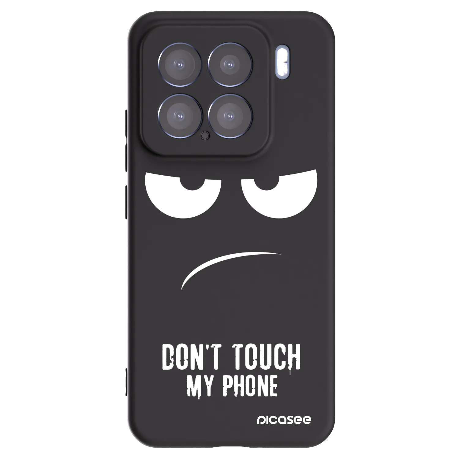 Picasee silikonski črni ovitek za Xiaomi 15 - Don't Touch My Phone