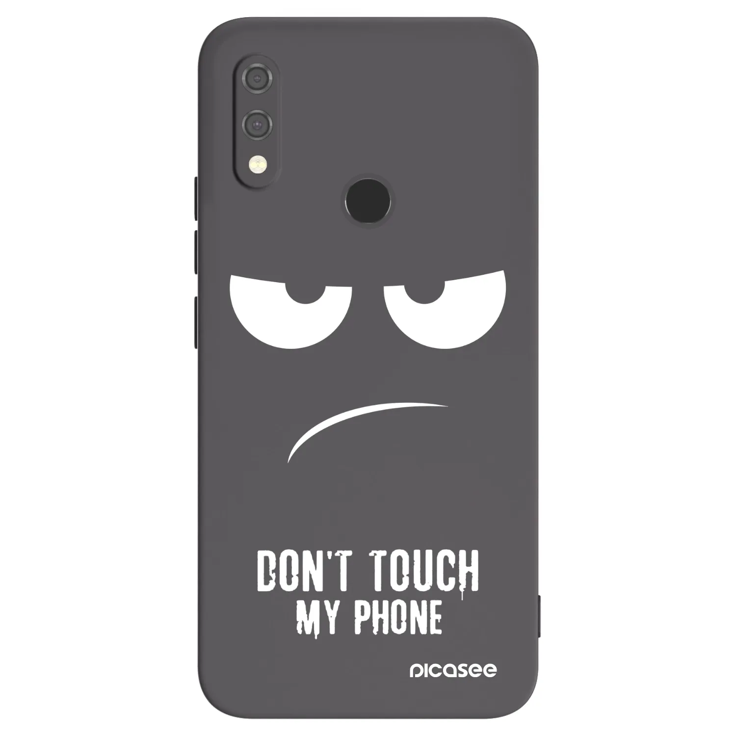 Picasee silikonski črni ovitek za Xiaomi Redmi Note 7 - Don't Touch My Phone