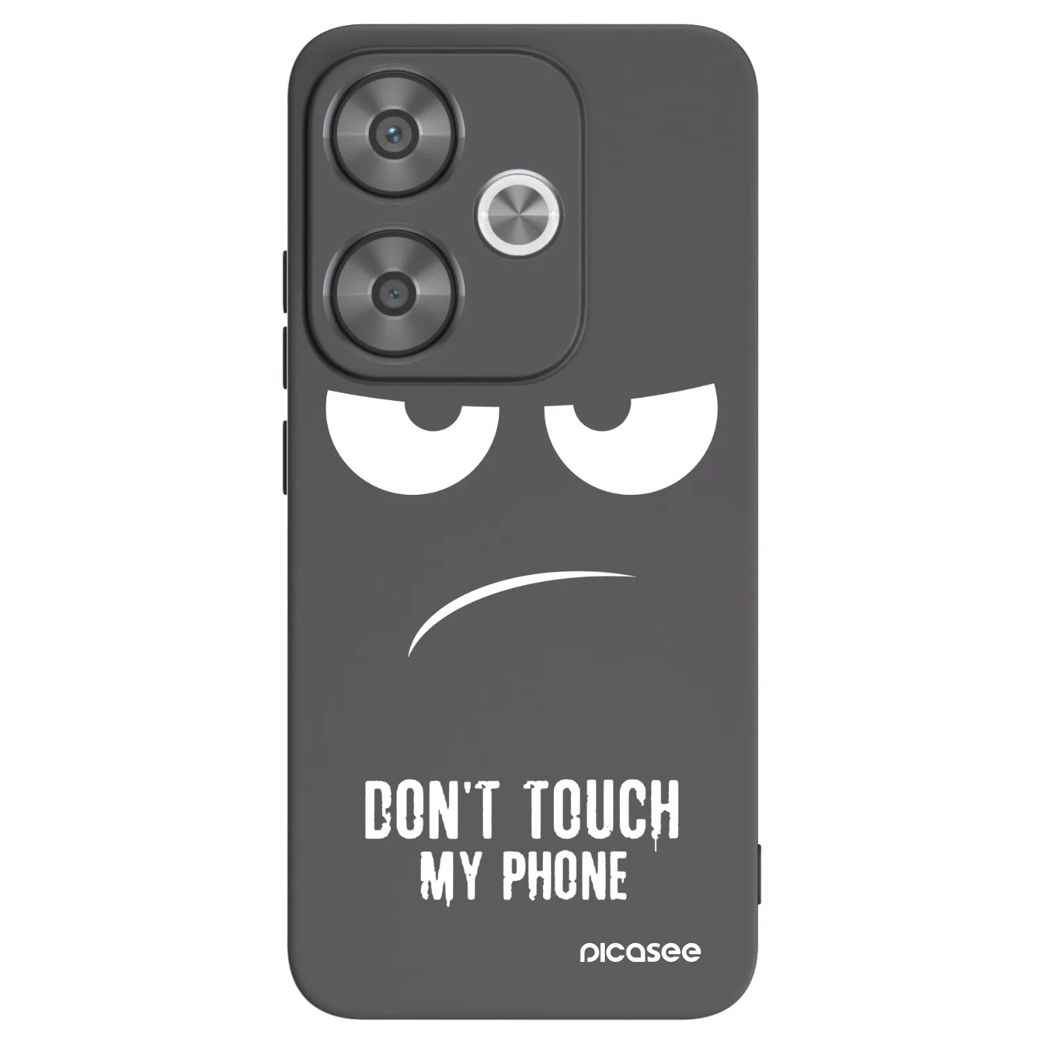 Picasee silikonski črni ovitek za Xiaomi Poco F6 - Don't Touch My Phone