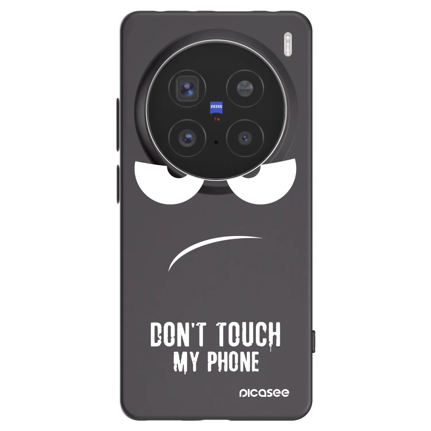 Picasee silikonski črni ovitek za Vivo X200 Pro - Don't Touch My Phone
