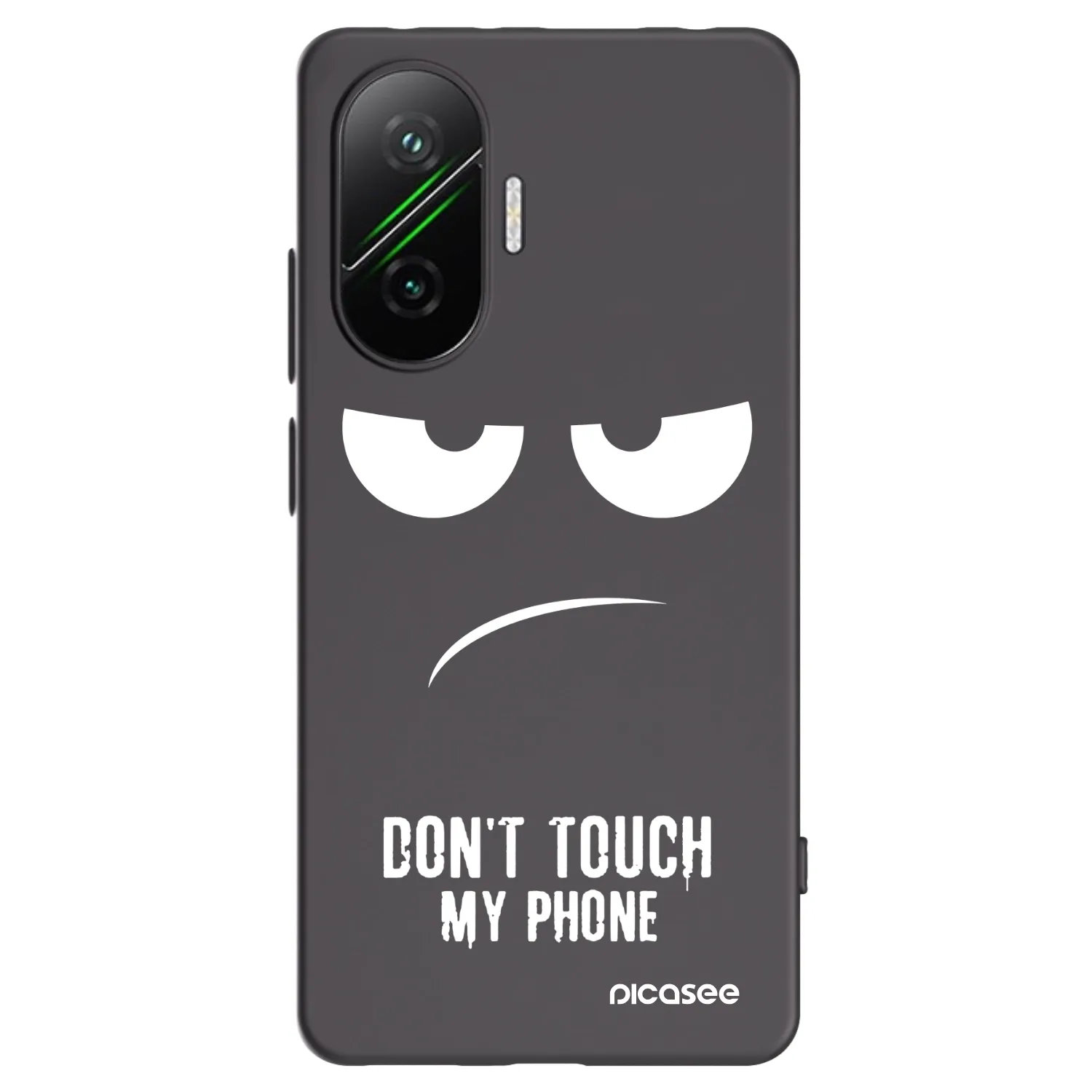 Picasee silikonski črni ovitek za Xiaomi Poco F7 Pro 5G - Don't Touch My Phone