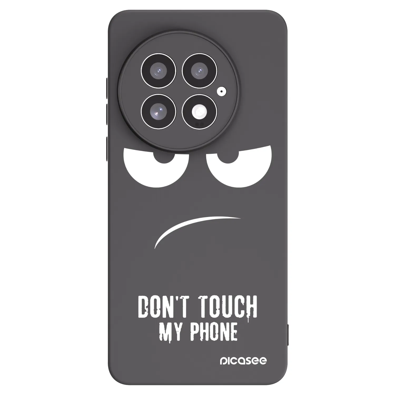 Picasee silikonski črni ovitek za OnePlus 13 5G - Don't Touch My Phone