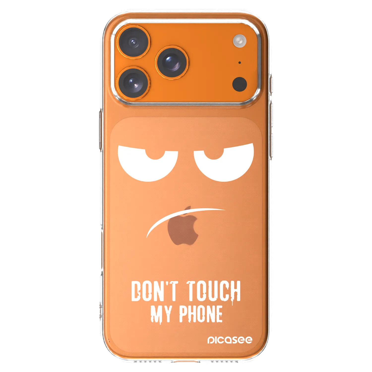 Picasee silikonski prozorni ovitek za Apple iPhone 17 Pro Max - Don't Touch My Phone