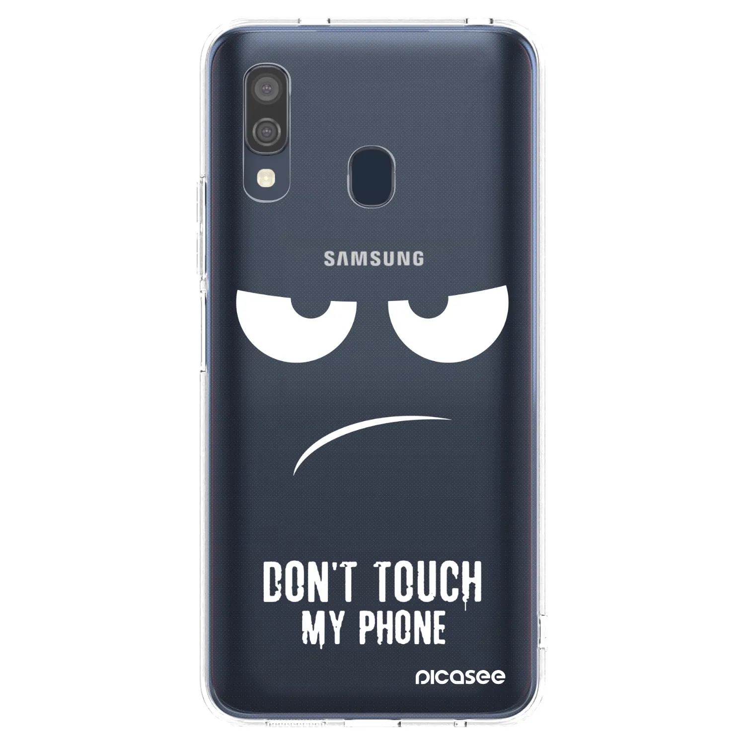 Picasee silikonski prozorni ovitek za Samsung Galaxy A40 A405F - Don't Touch My Phone