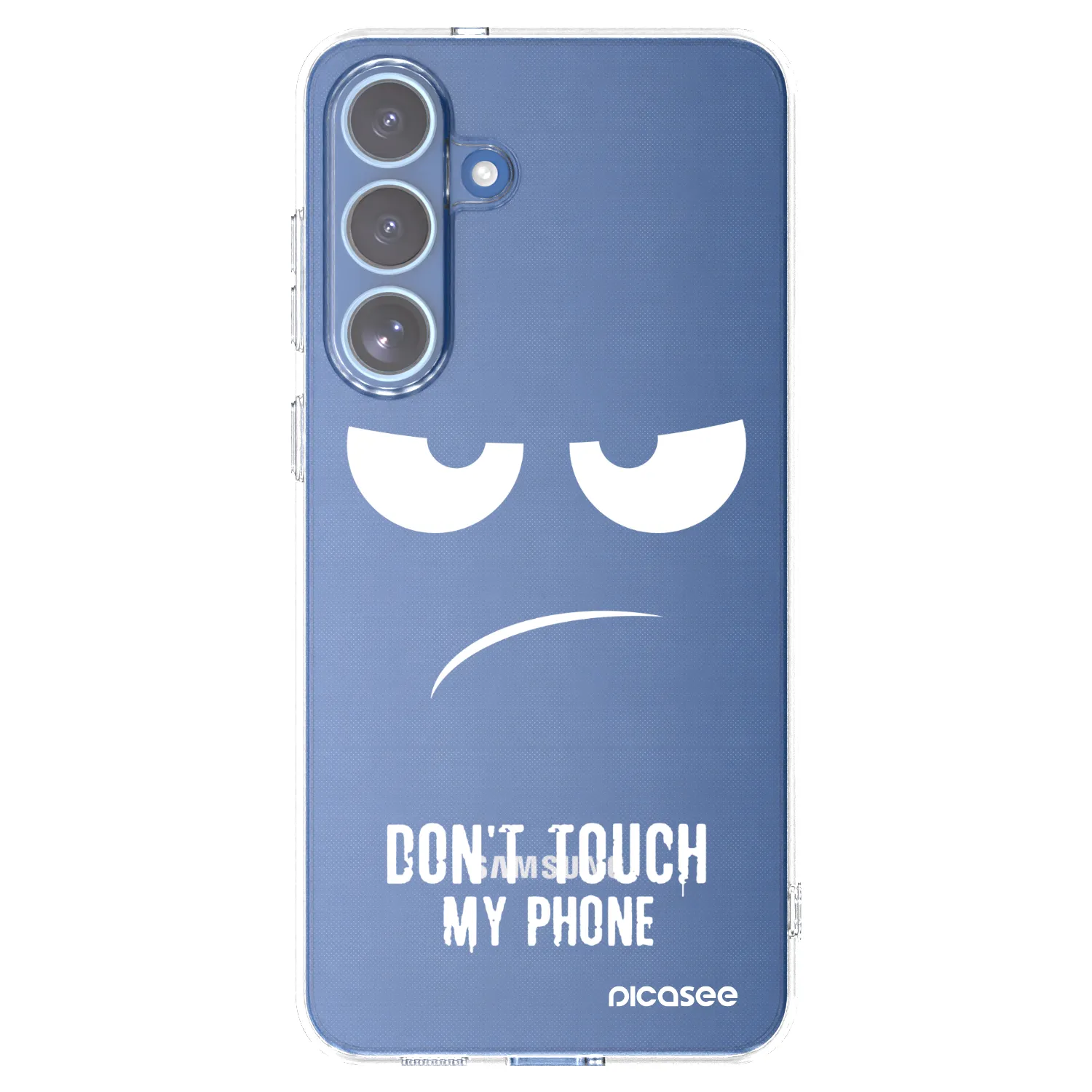 Picasee silikonski prozorni ovitek za Samsung Galaxy S25 FE 5G - Don't Touch My Phone
