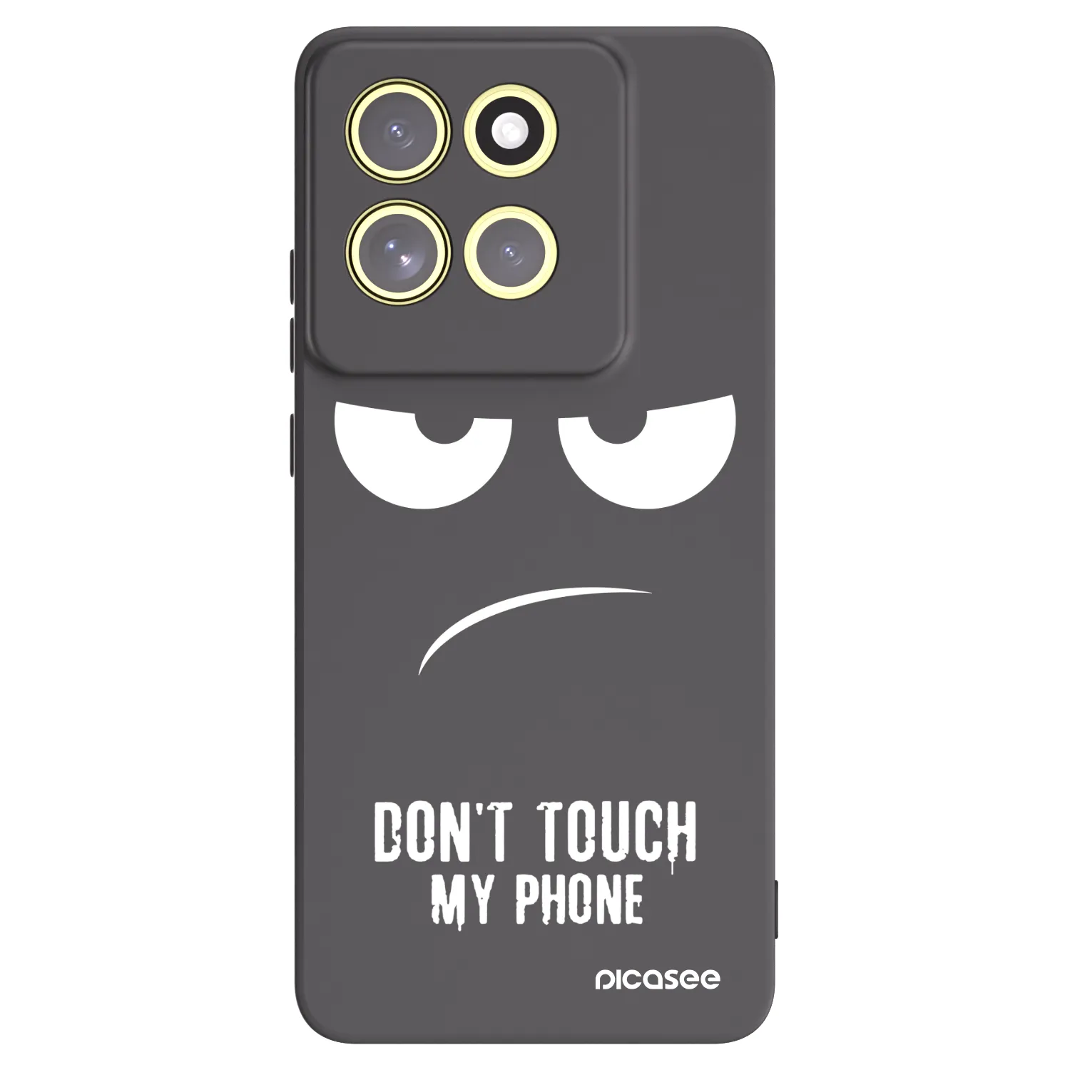 Picasee silikonski črni ovitek za Motorola Moto G86 Power 5G - Don't Touch My Phone
