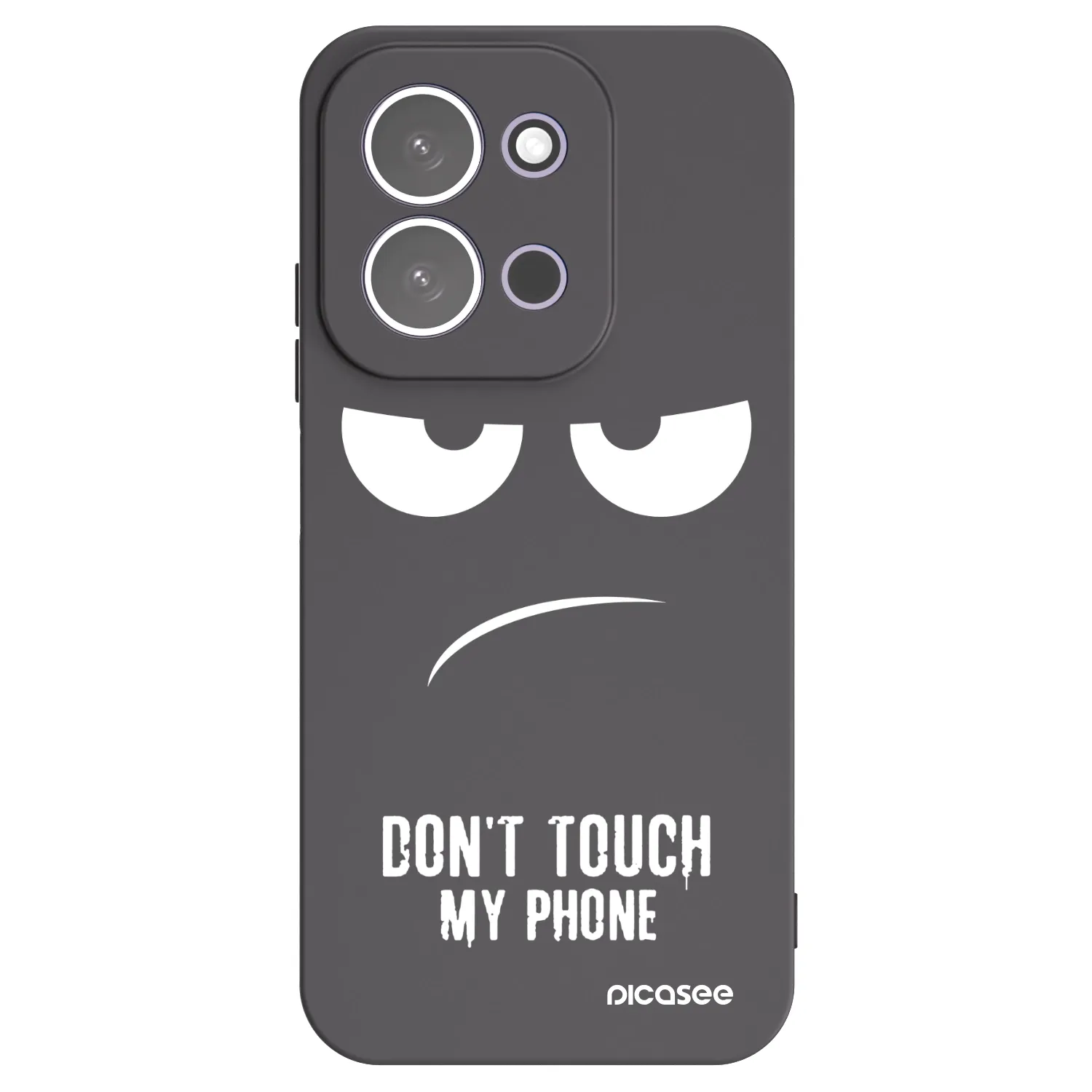 Picasee silikonski črni ovitek za Xiaomi Redmi 15C 5G - Don't Touch My Phone