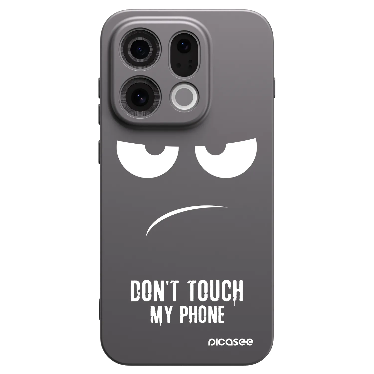 Picasee silikonski črni ovitek za OPPO Find X9 - Don't Touch My Phone