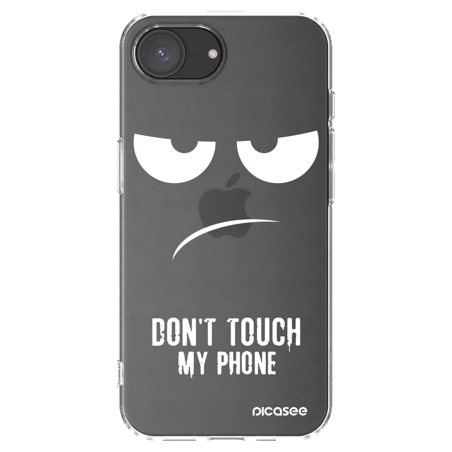Picasee silikonski prozorni ovitek za Apple iPhone 17e - Don't Touch My Phone