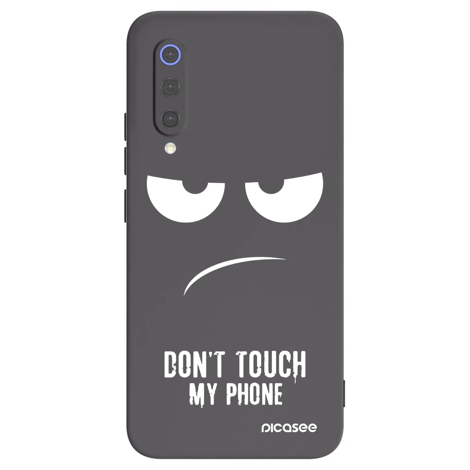 Picasee silikonski črni ovitek za Xiaomi Mi 9 SE - Don't Touch My Phone