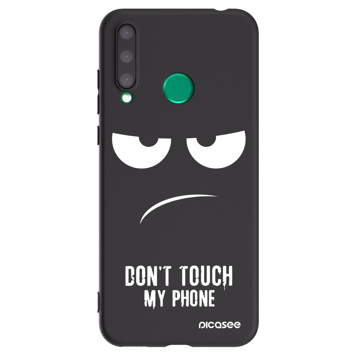 Picasee silikonski črni ovitek za Honor 20 Lite - Don't Touch My Phone