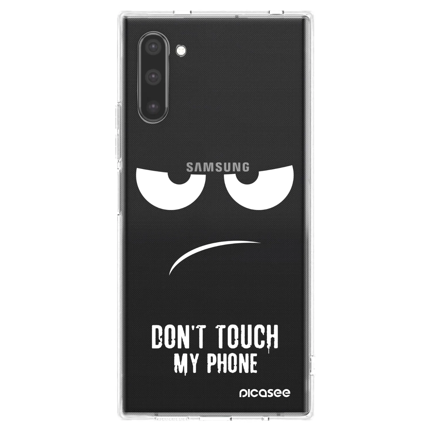 Picasee silikonski prozorni ovitek za Samsung Galaxy Note 10 N970F - Don't Touch My Phone