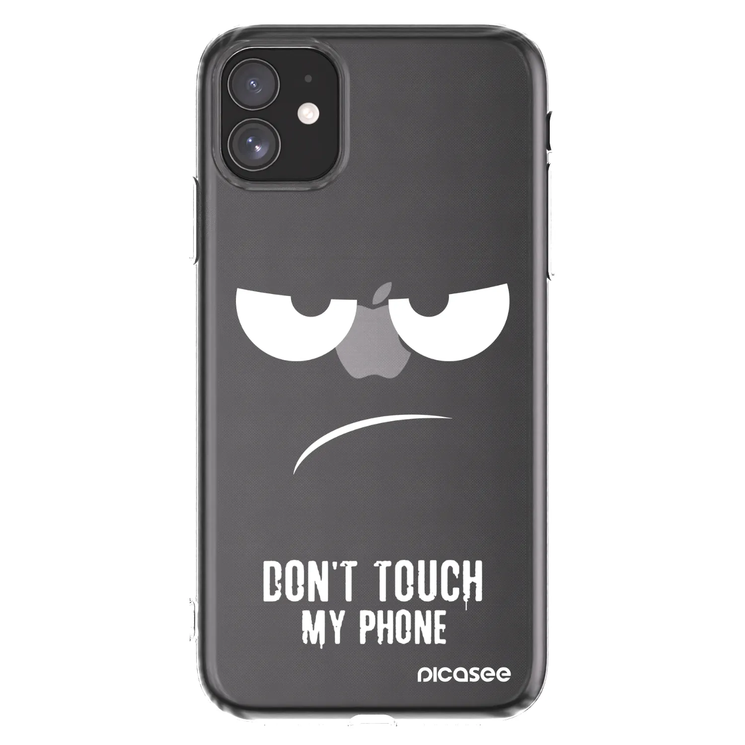 Picasee silikonski prozorni ovitek za Apple iPhone 11 - Don't Touch My Phone