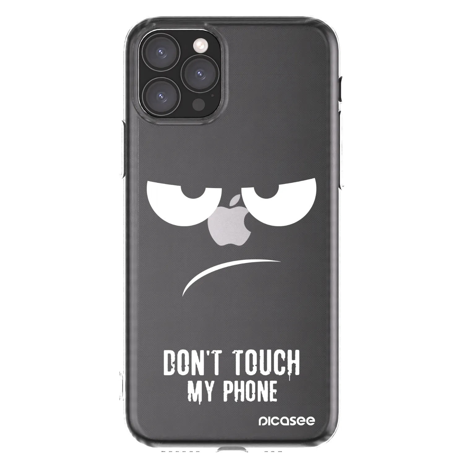 Picasee silikonski prozorni ovitek za Apple iPhone 11 Pro - Don't Touch My Phone