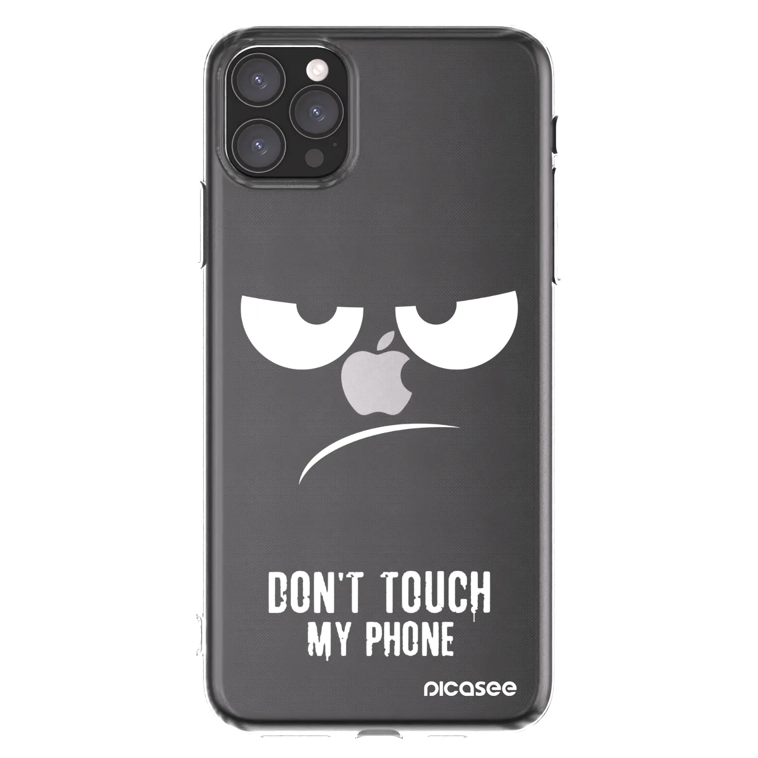 Picasee silikonski prozorni ovitek za Apple iPhone 11 Pro Max - Don't Touch My Phone