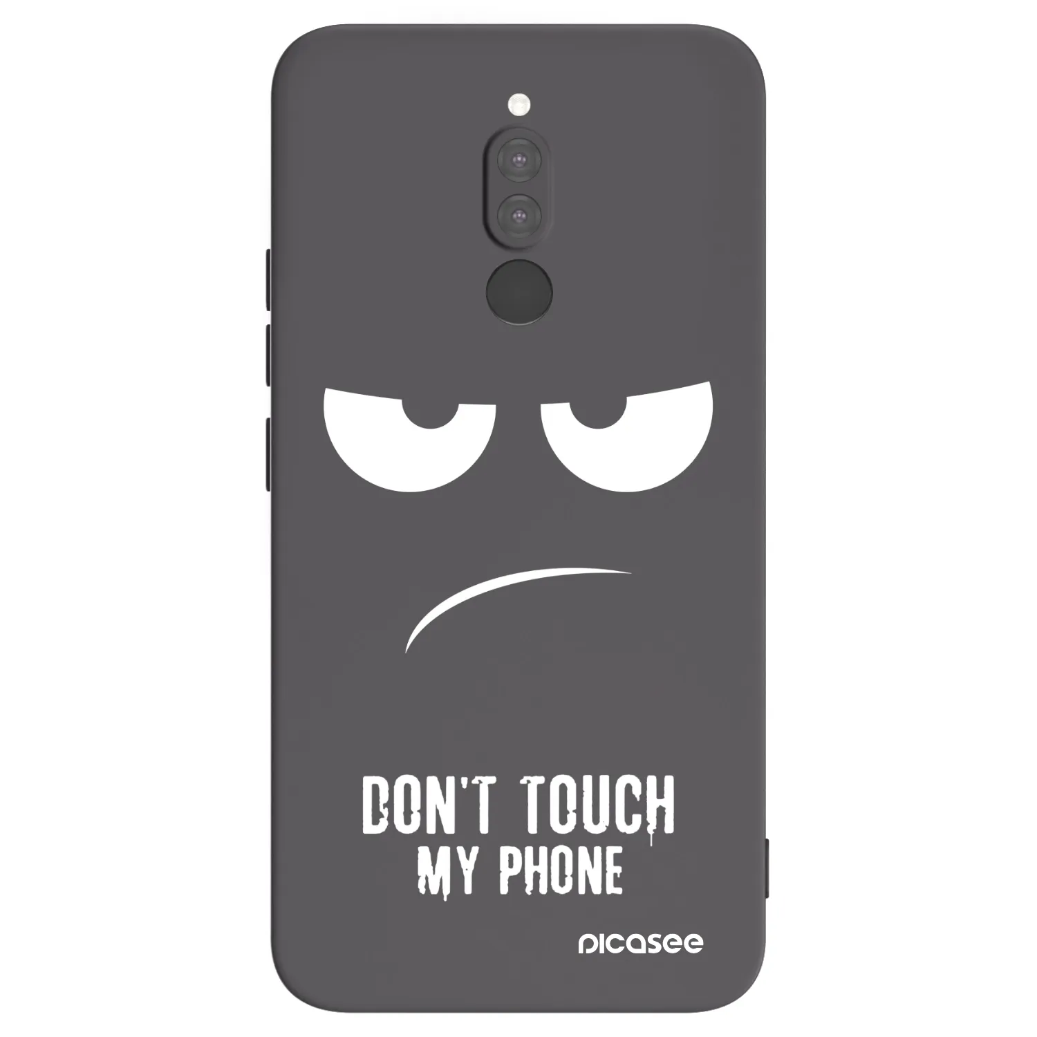 Picasee silikonski črni ovitek za Xiaomi Redmi 8 - Don't Touch My Phone