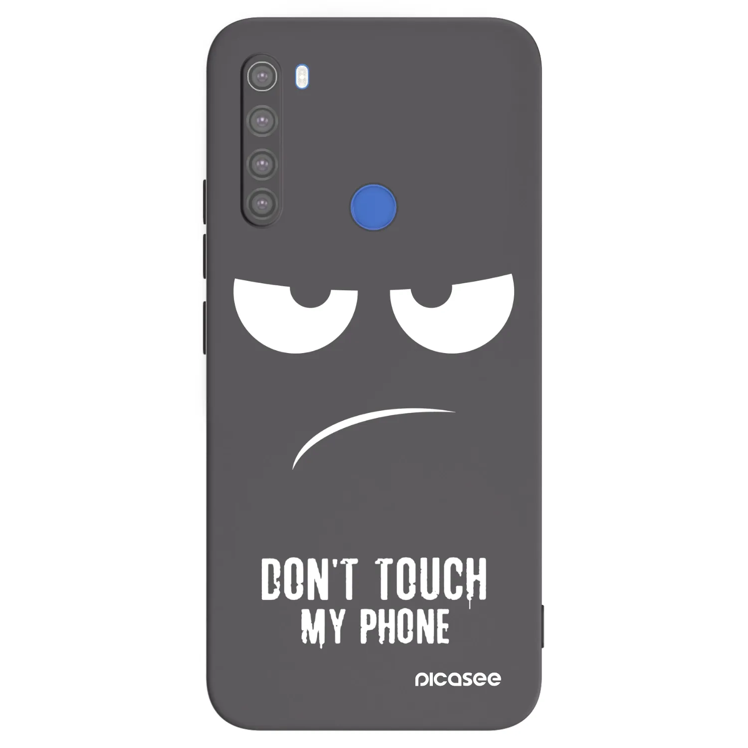 Picasee silikonski črni ovitek za Xiaomi Redmi Note 8T - Don't Touch My Phone