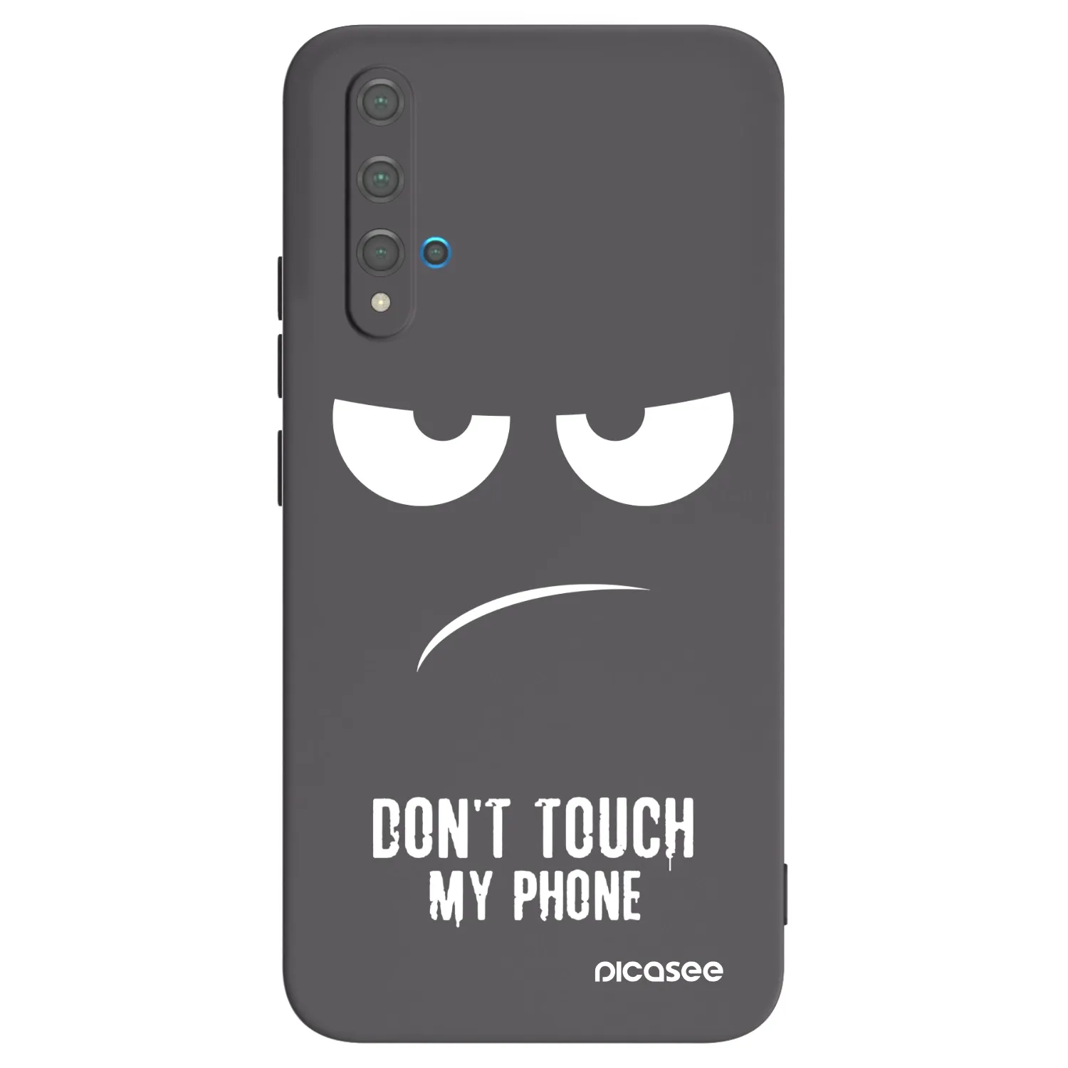 Picasee silikonski črni ovitek za Huawei Nova 5T - Don't Touch My Phone