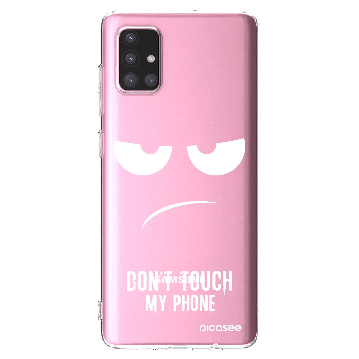Picasee silikonski prozorni ovitek za Samsung Galaxy A71 A715F - Don't Touch My Phone
