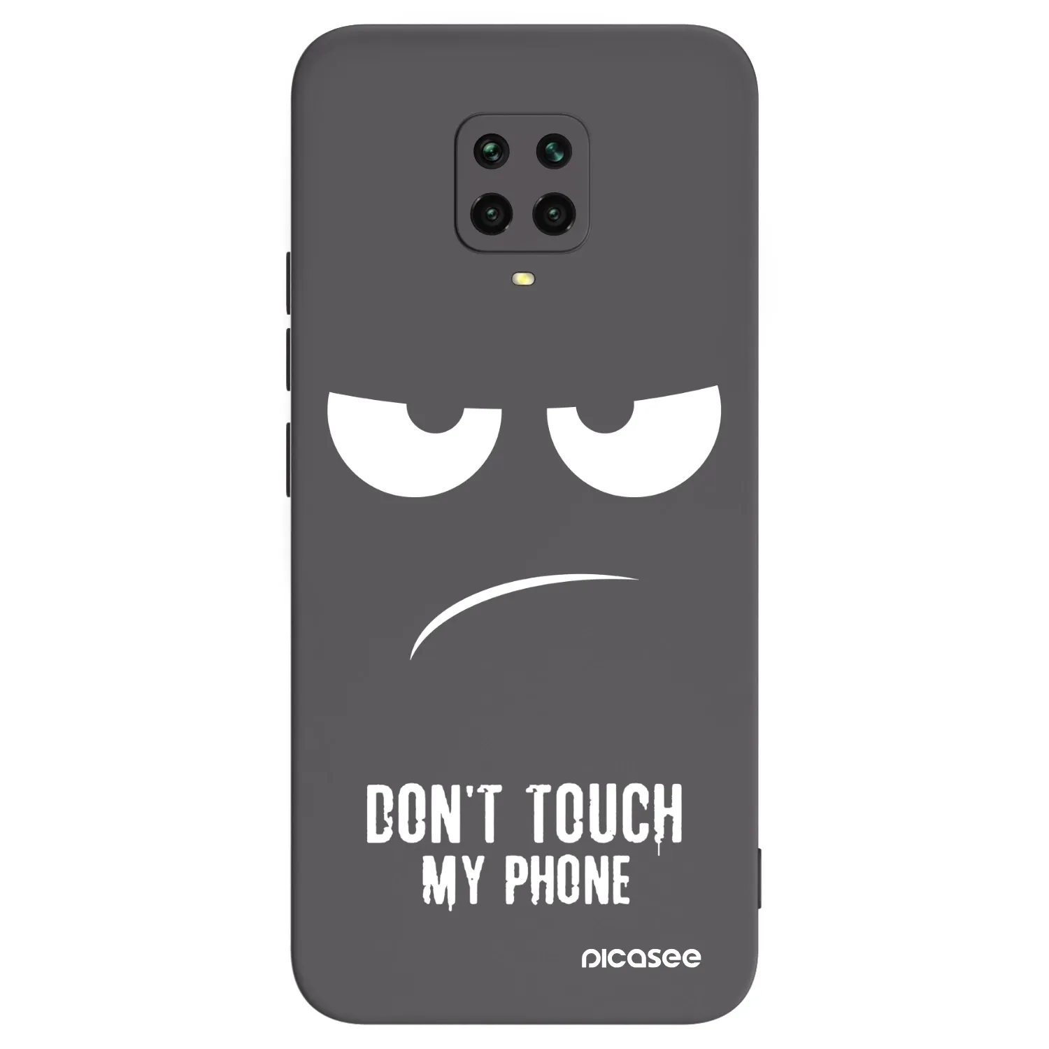 Picasee silikonski črni ovitek za Xiaomi Redmi Note 9 Pro - Don't Touch My Phone