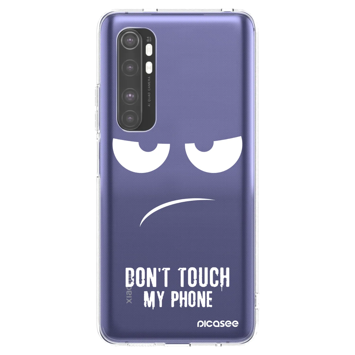 Picasee silikonski prozorni ovitek za Xiaomi Mi Note 10 Lite - Don't Touch My Phone