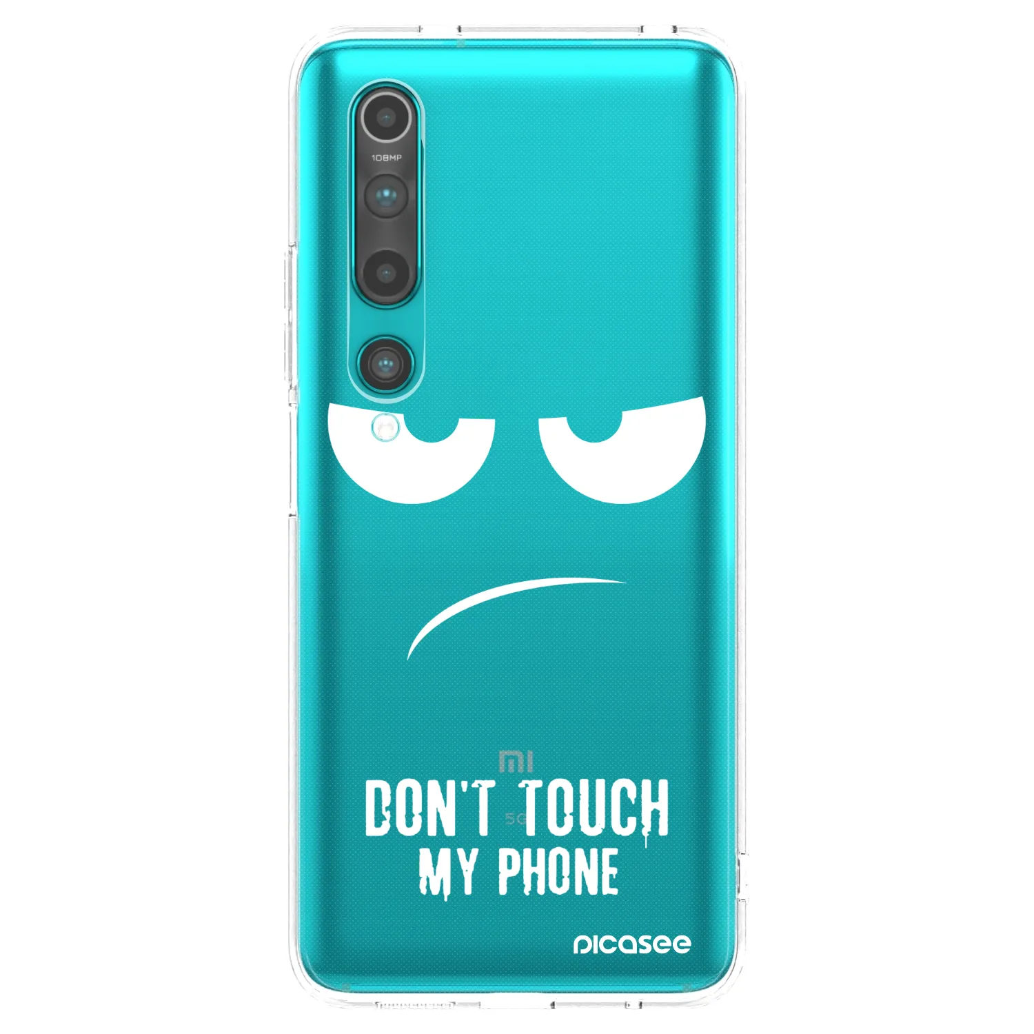 Picasee silikonski prozorni ovitek za Xiaomi Mi 10 - Don't Touch My Phone