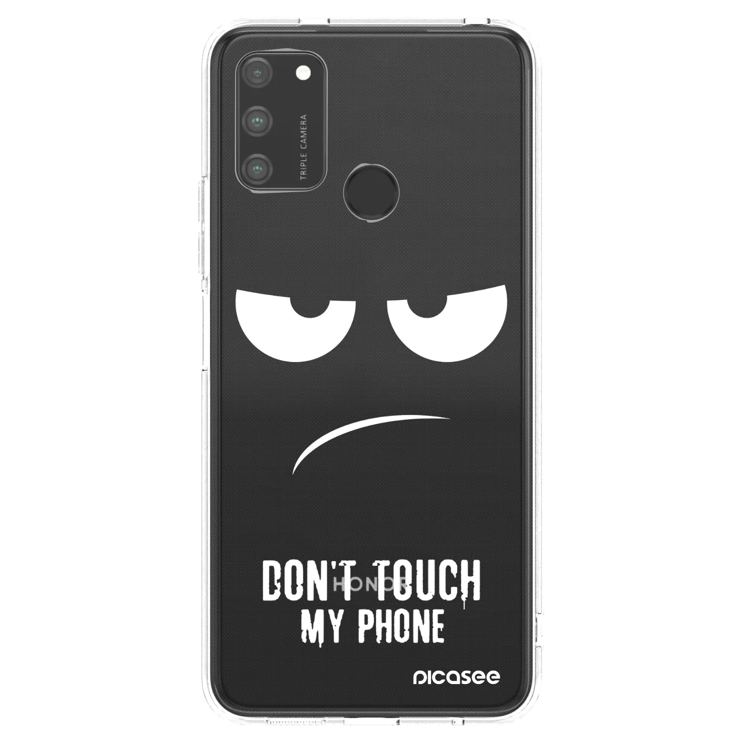 Picasee silikonski prozorni ovitek za Honor 9A - Don't Touch My Phone