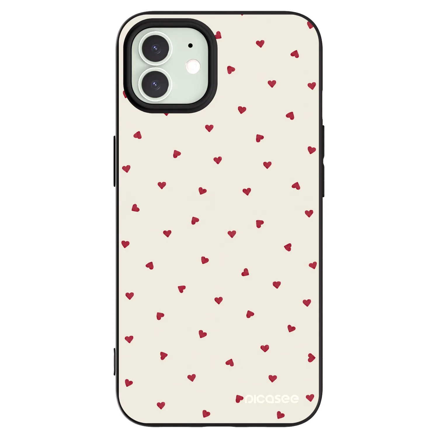 Picasee silikonski črni ovitek za Apple iPhone 12 - Little Love