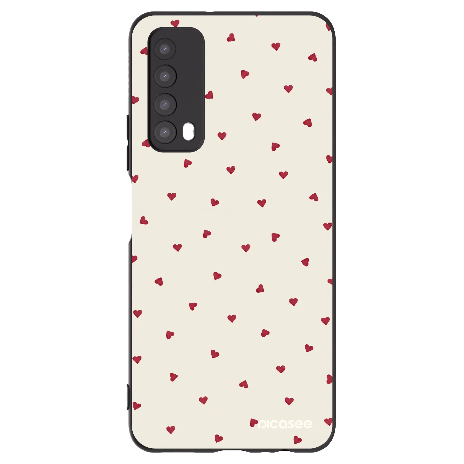Picasee silikonski črni ovitek za Huawei P Smart 2021 - Little Love