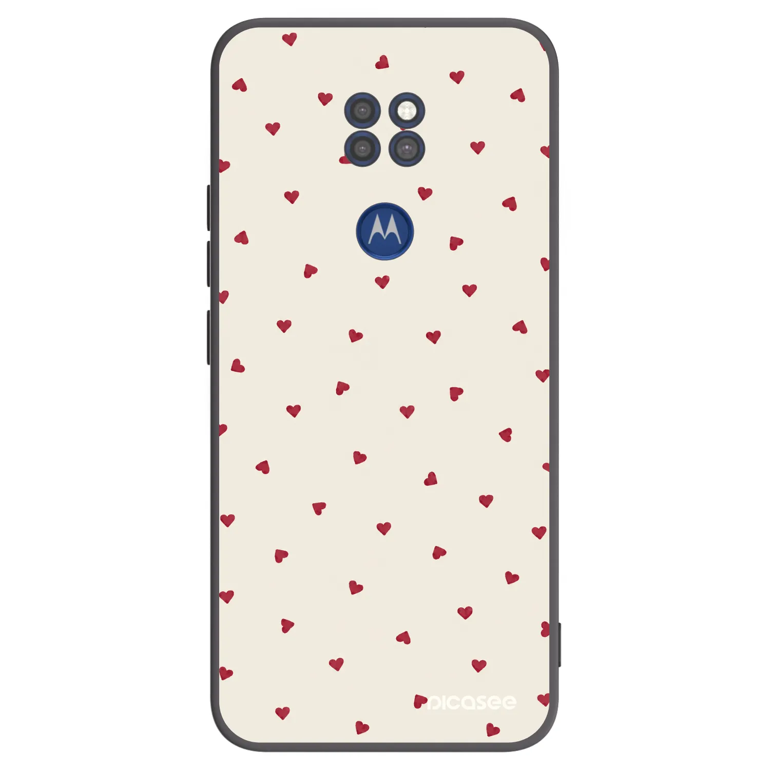 Picasee silikonski črni ovitek za Motorola Moto G9 Play - Little Love