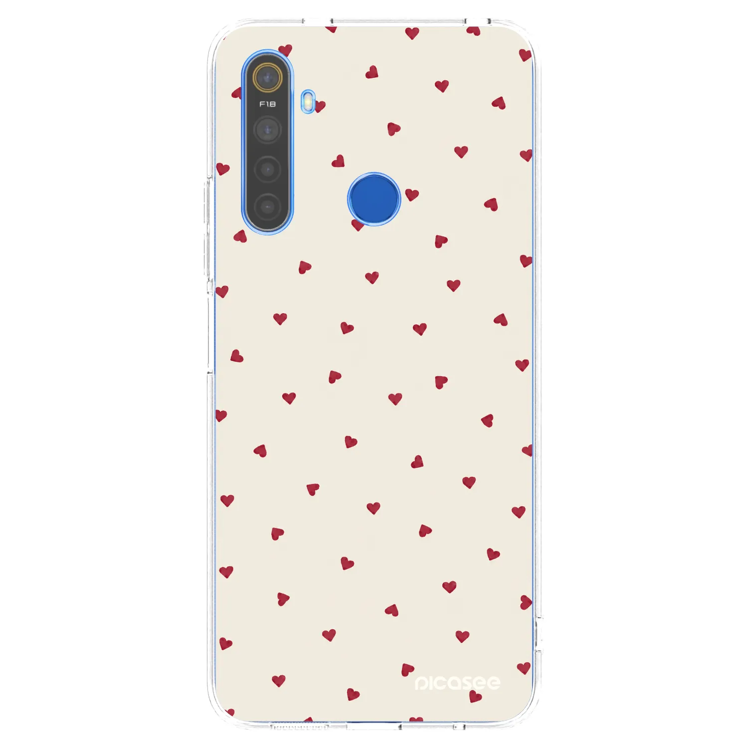 Picasee silikonski prozorni ovitek za Realme 5 - Little Love