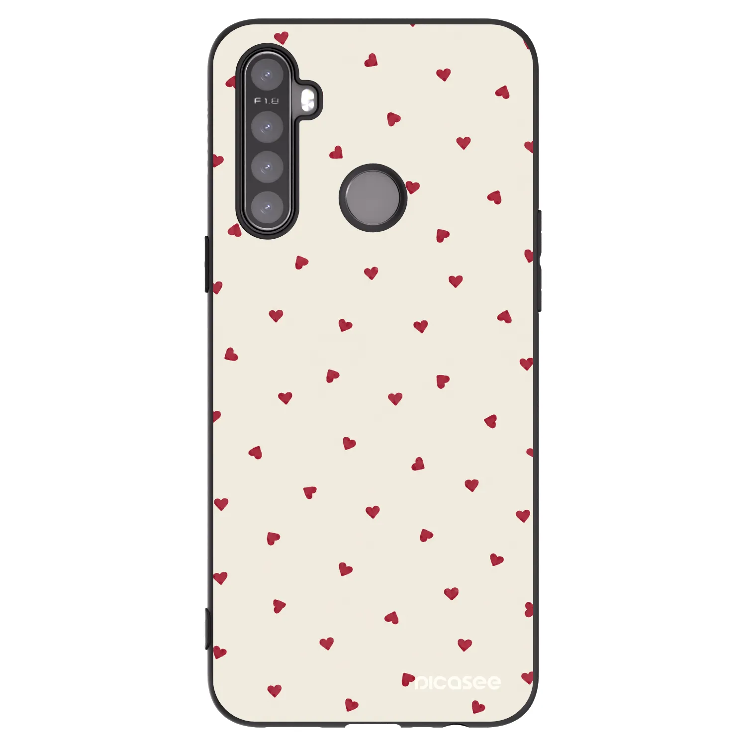 Picasee silikonski črni ovitek za Realme 5 - Little Love