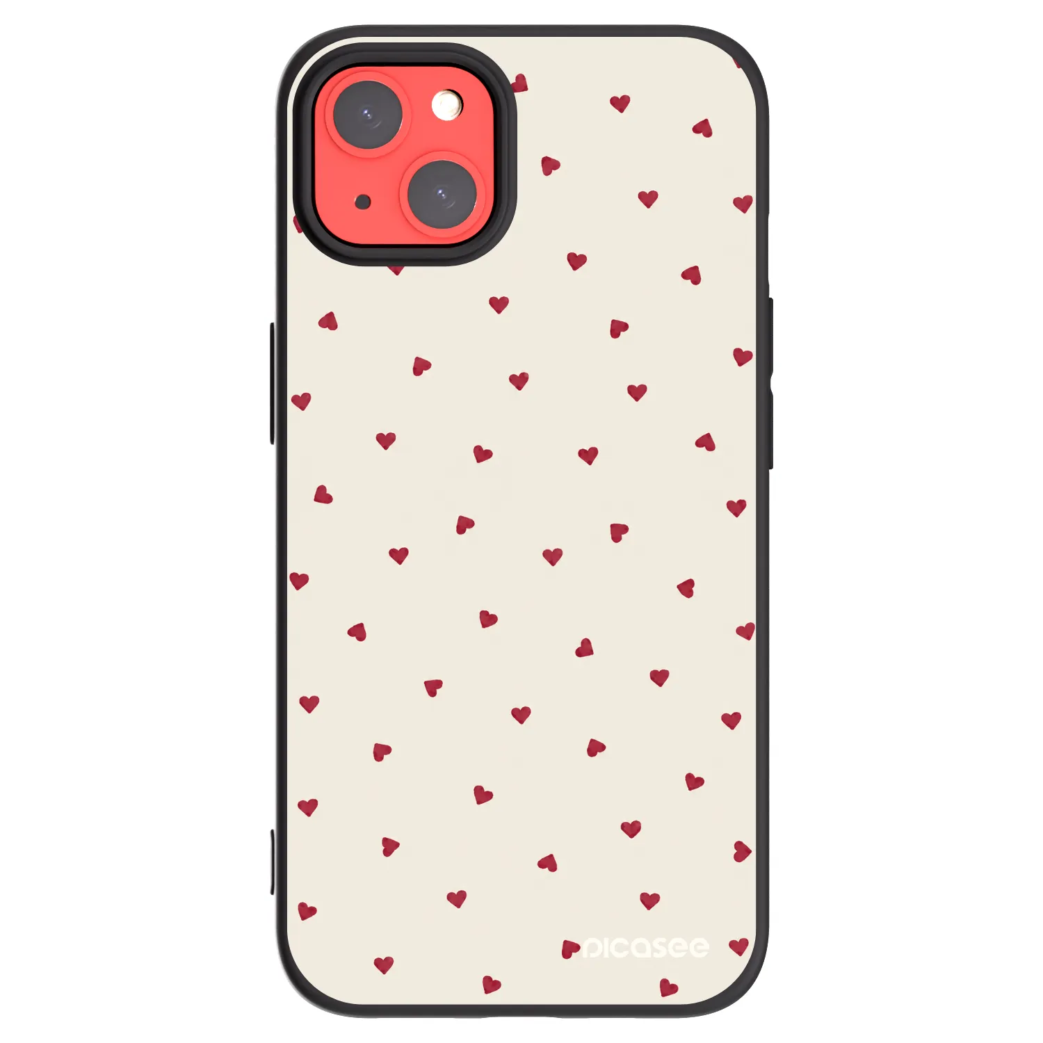 Picasee silikonski črni ovitek za Apple iPhone 13 - Little Love