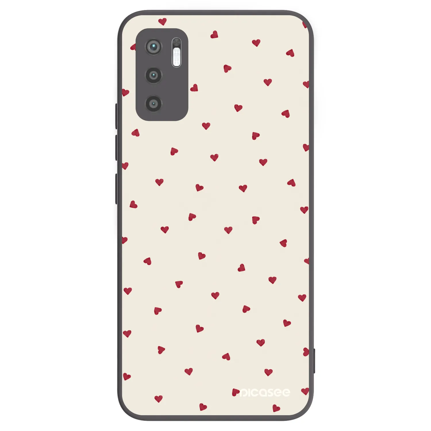 Picasee silikonski črni ovitek za Xiaomi Redmi Note 10 5G - Little Love